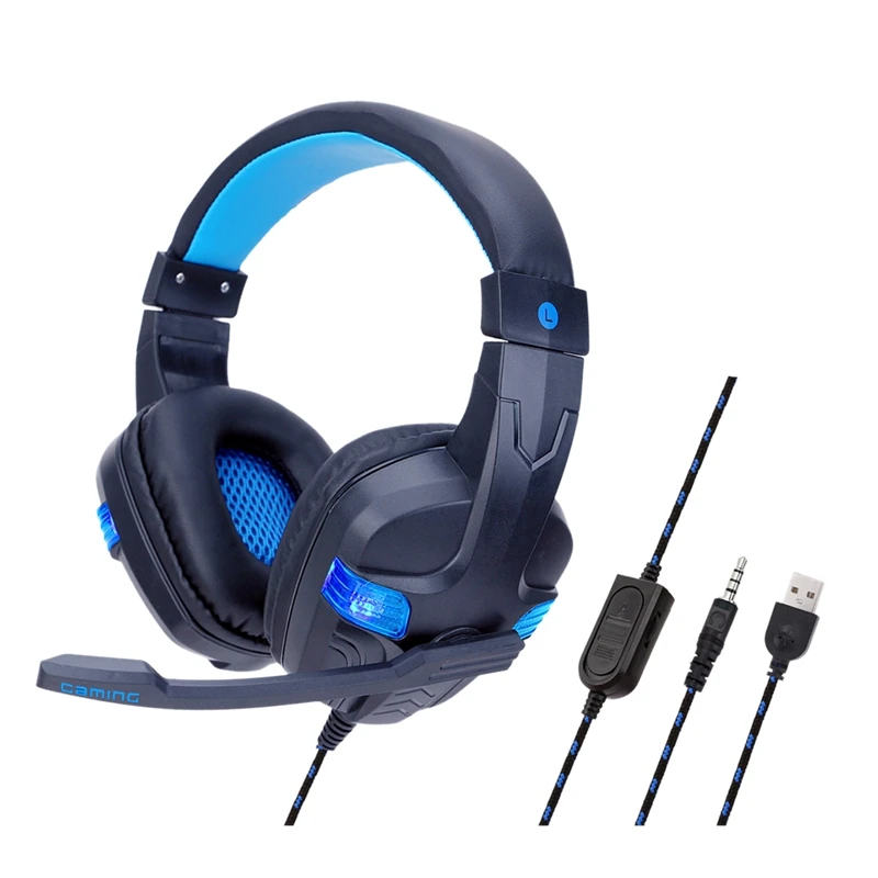 SY860MV с головным креплением блестящие Игровые наушники для ноутбука игровые