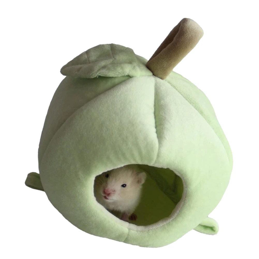 Симпатичная зимняя теплая мини клетка для домашних животных хомяки Лежанка