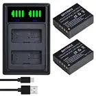 Аккумулятор Batmax 1260 мА  ч NP-W126 NP-W126S + новое светодиодное зарядное устройство с двумя USB-портами для Fujifilm X-T20 X100F X-H1 XH1 X-A5 XA5 X-A20 XA20