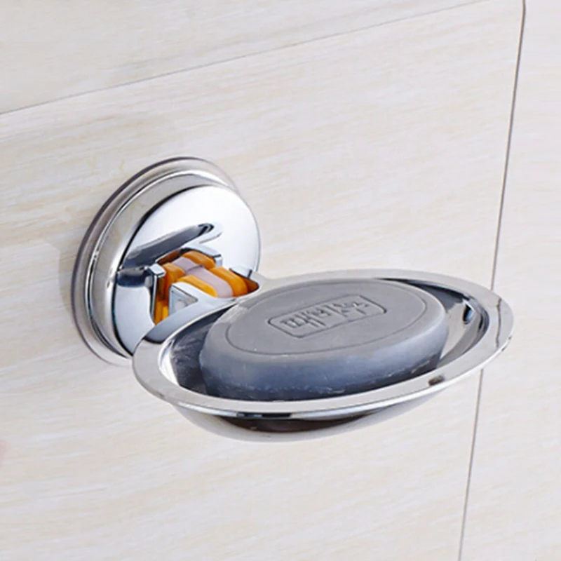 

Wall Mounted Plastic Soap Dish Minimalist Soap Storage Holder Rack Creative Shower Soap Plate Box Drain Shelf Bathroom Organizer