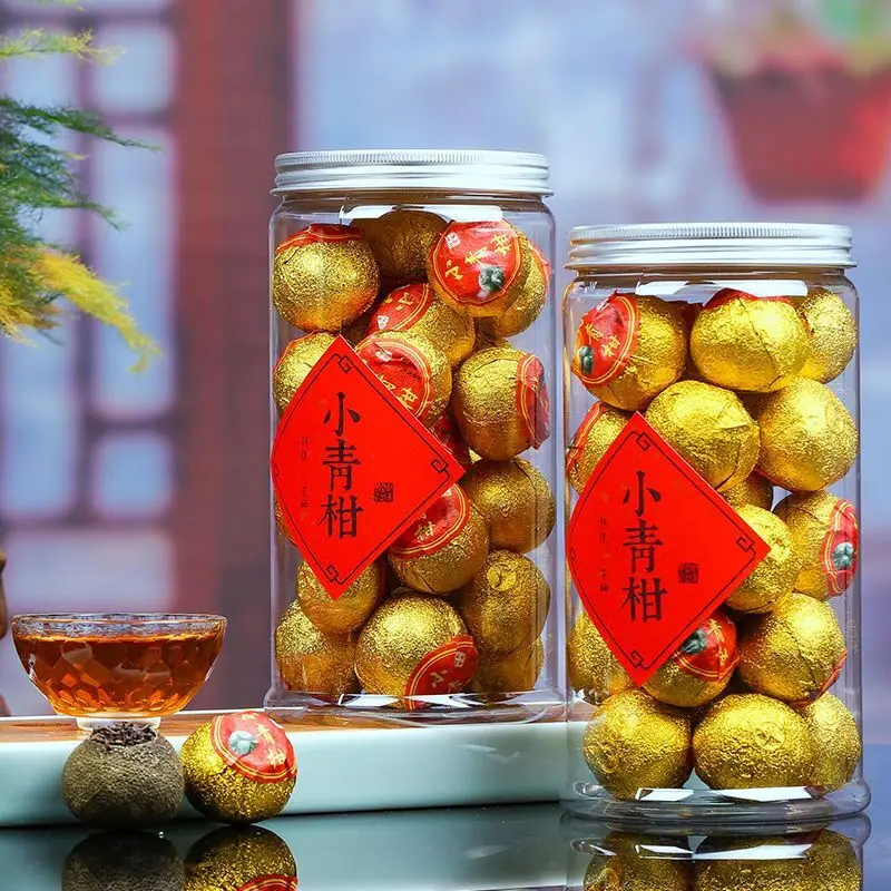 

Super small green orange Pu'er tea Yunnan palace orange Pu tea super orange Pu tea oolong tea ceremony tea canned green food