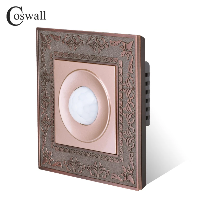 Coswall винтажная панель из цинкового сплава инфракрасный датчик движения