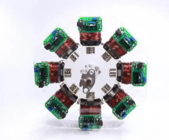 8 ступенчатая статор с бесщеточным двигателем внутреннего ротора двигателя