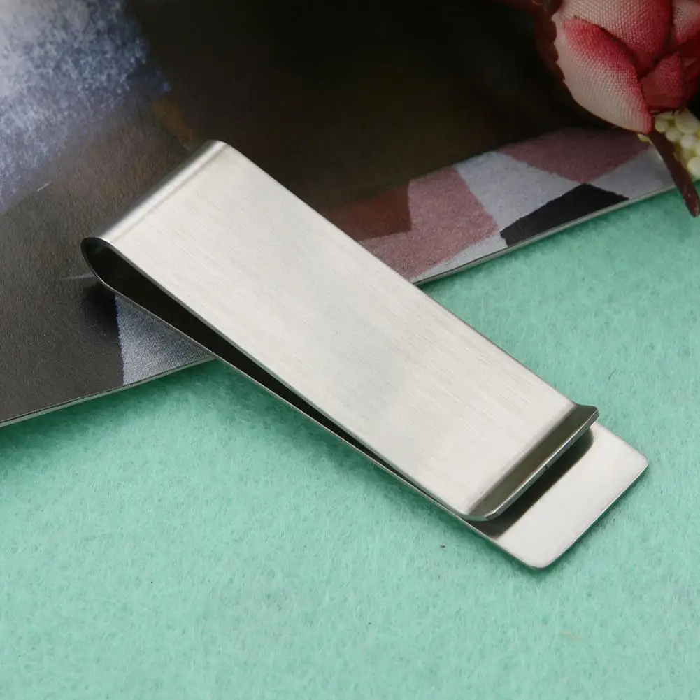 1 шт. высокое качество нержавеющая сталь металлический зажим для денег модный