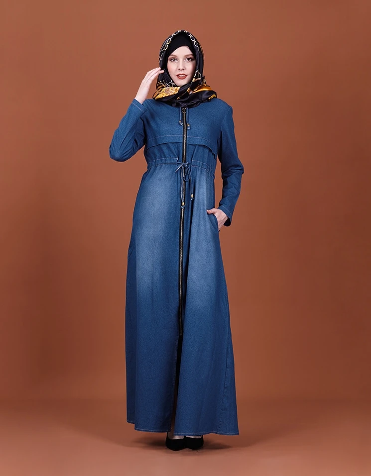 2019 женское элегантное Модное Новое темпераментное тонкое джинсовое платье с