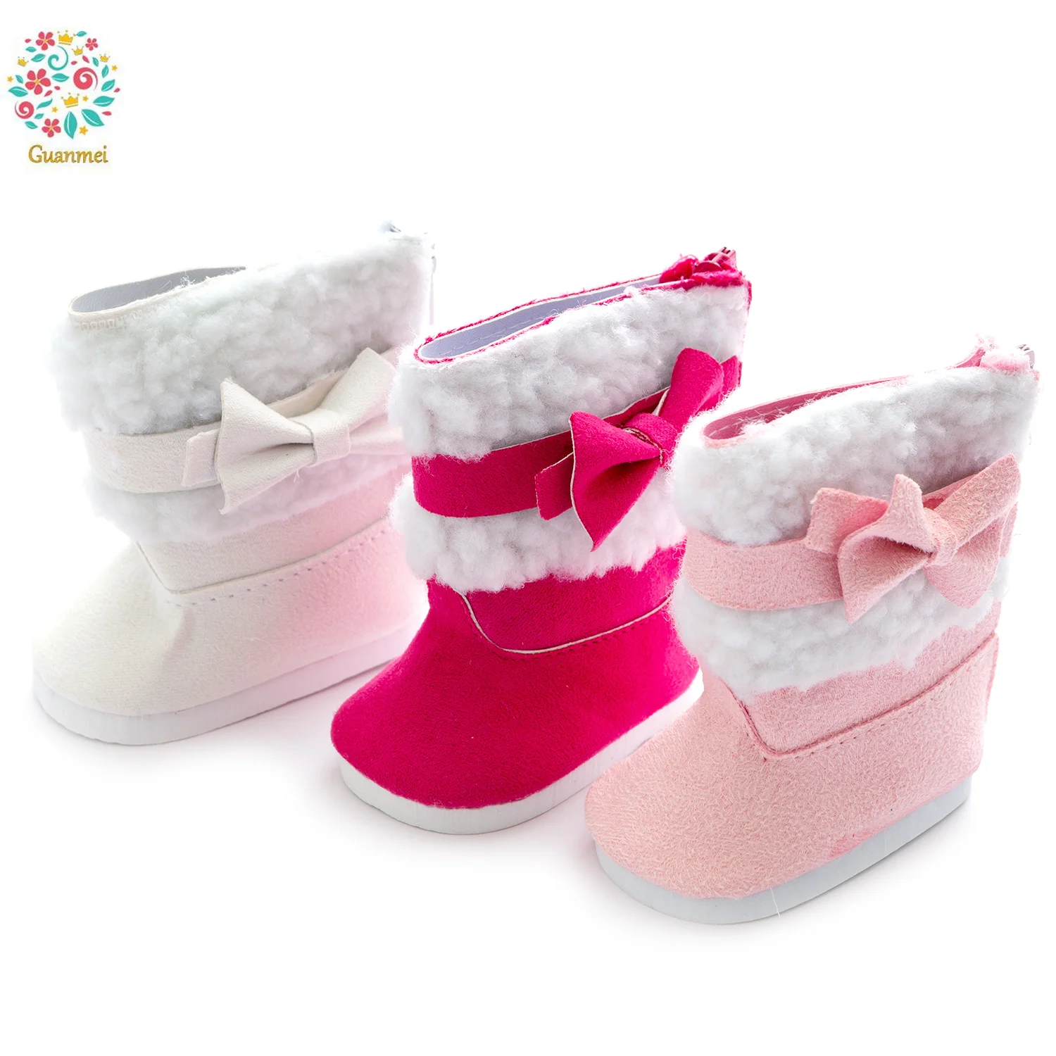 

Doll Accessories Boot Shoes Rose Pink White Fit 18 Inch 43 Cm Baby Doll Accessories Baby Birthday Gift