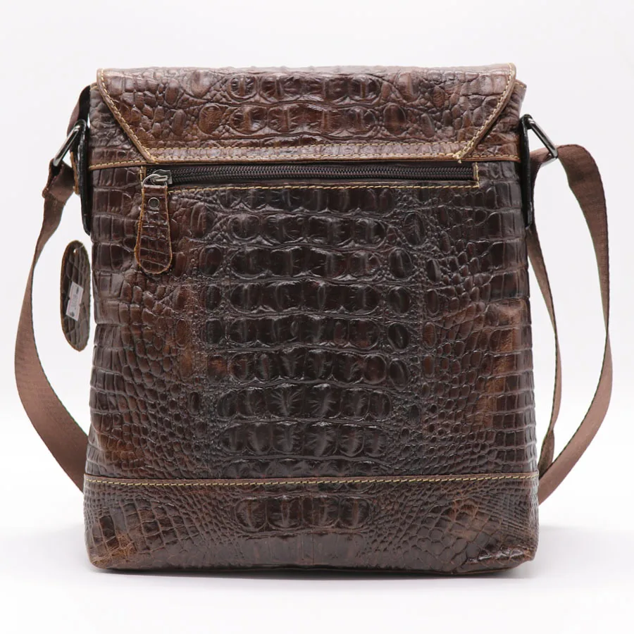 Бренд GO LUCK мужская сумка мессенджер из натуральной кожи аллигатора мужские сумки