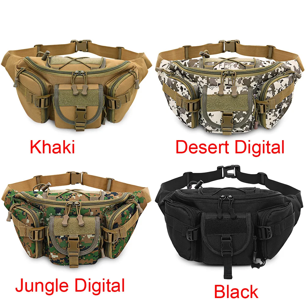 

3-5L Tactical Molle Bag Waterproof Waist Pack Hiking Fishing Sport Hunting Waist Bags Camping Sport Bag Belt