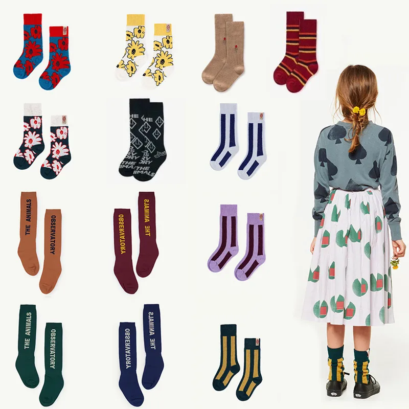 Носки для новорожденных малышей длиной до колена Тао брендовая одежда маленьких