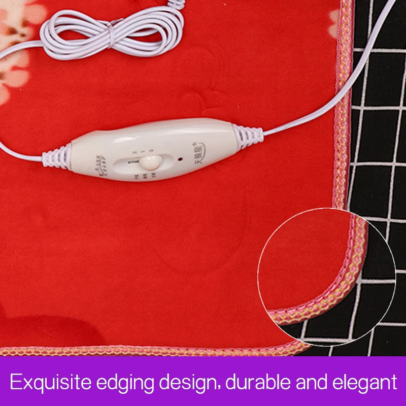 Мягкая фланелевая электрическая грелка зимнее электрическое одеяло ковер для