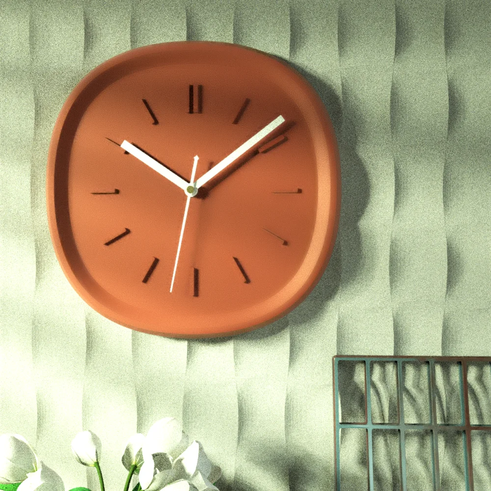 

Silicone Concrete Clock Mold DIY Round Home Wall Decoration Crafts Mould