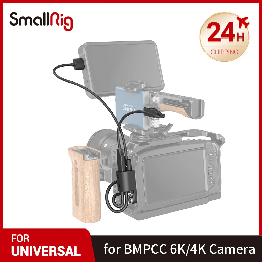 

SmallRig HDMI & Type-C Adapter for camera cage / L bracket for BMPCC 4K & 6K Camera Cage 2960