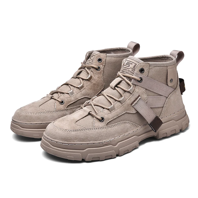

Casual Snow Boots Men's Winter Shoes Motorcycle Shoe For Men Brands Flat High Cowboy Man Outdoor Men'S Male Punk Motorboats 2021