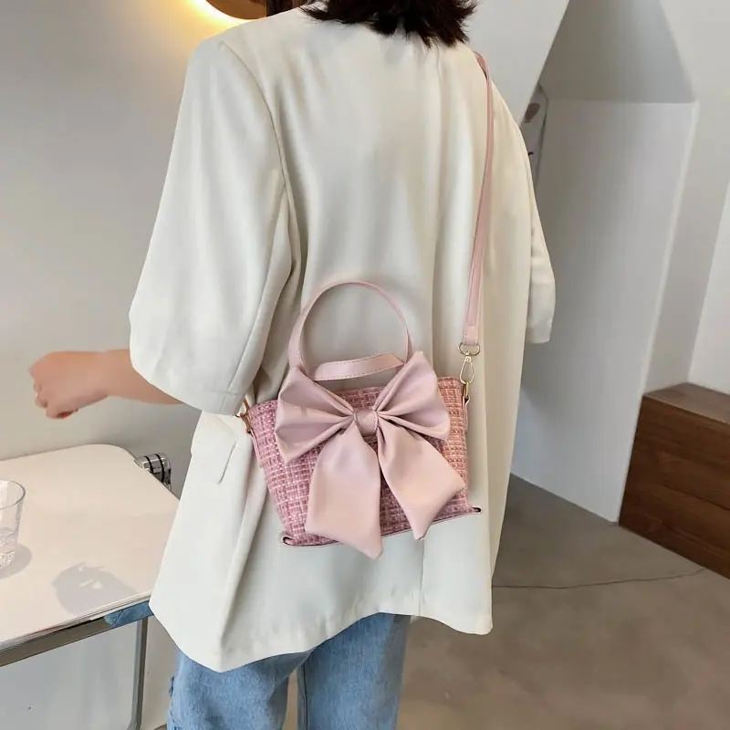 

Big Bow Design Small Handbags for Women 2021 Summer Fashion Shoulder Crossbody Bags Female Tote Bag Ladies Hand bag