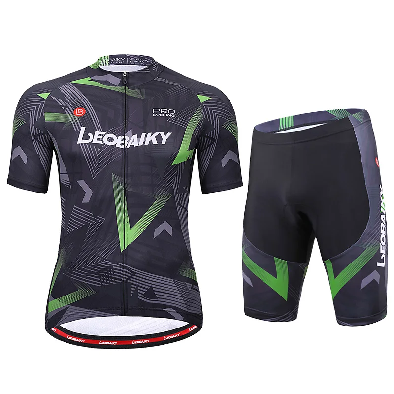 

Комплект одежды для велоспорта мужской, с коротким рукавом, Быстросохнущий