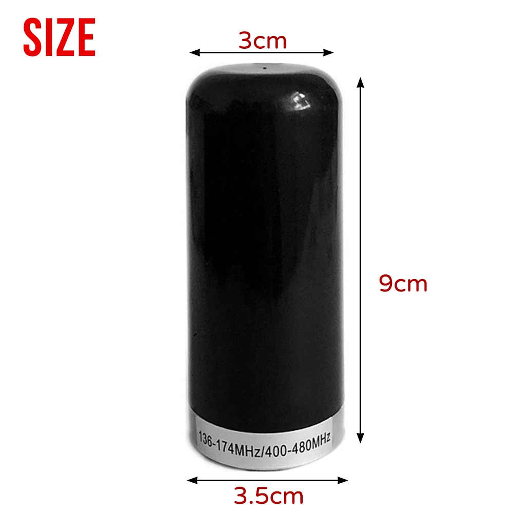 

1pc Black Short Dual Band VHF/UHF NMO Antenna for Car Ham Radios Transceiver