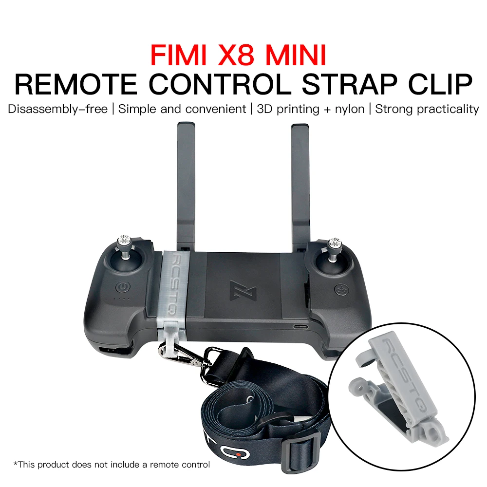 

Suitable for Femi FIMI X8 Mini remote control strap buckle clip 3D printing drone accessories
