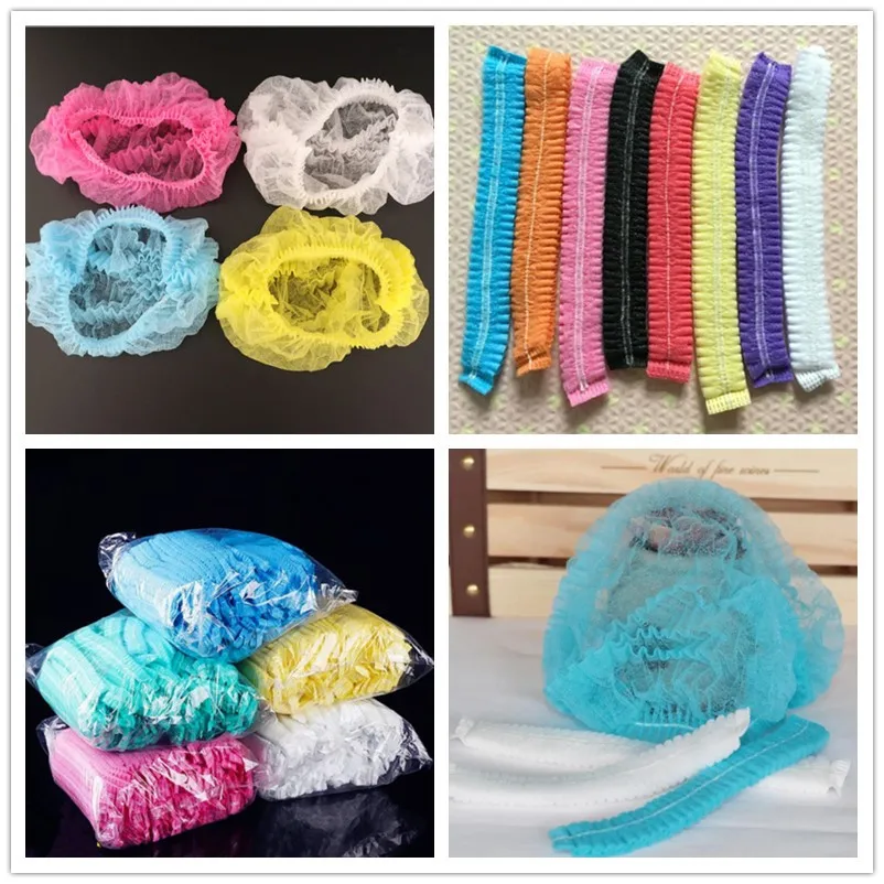 10 шт. чистая одноразовая шапочка для спа-салона ванной комнаты Нетканая