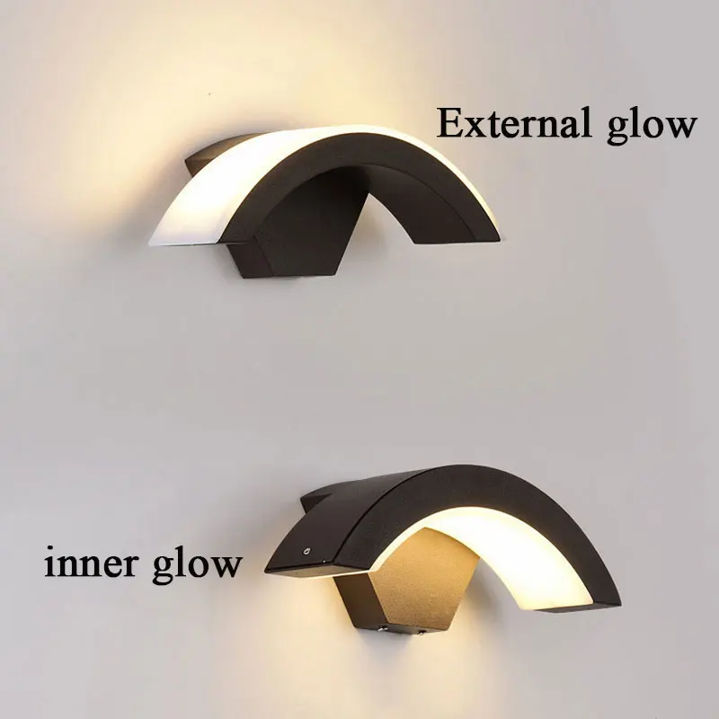 Водонепроницаемый светодиодный настенный светильник для крыльца Уличное бра с