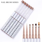 Кисть BORN PRETTY для дизайна ногтей, кисть для рисования акриловым, мраморным УФ-гелем, ручка для нейл-арта, рисования, резьбы по дереву, инструмент для маникюра и лайнера