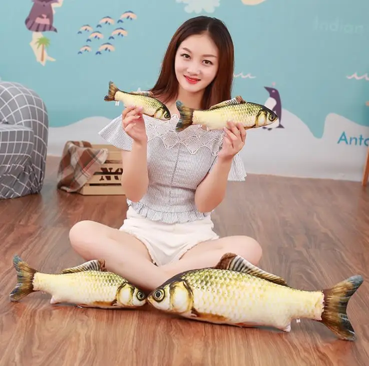 Подушка для рыбы Интерактивная игрушка кошек С Кошачьей Мятой | Дом и сад