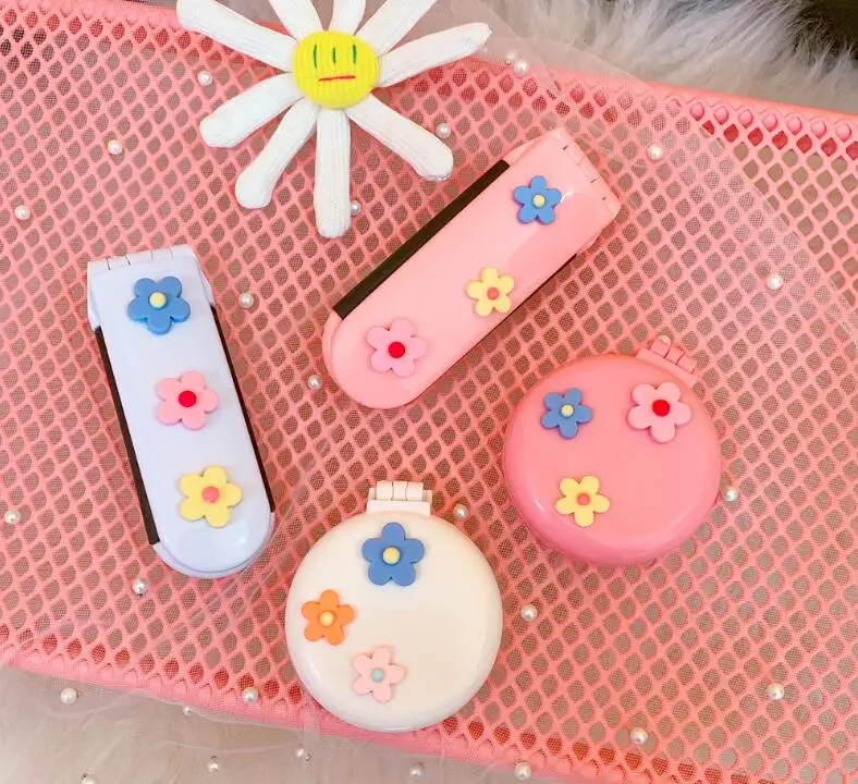 Мультяшная Складная портативная расческа для волос Антистатическая Расческа