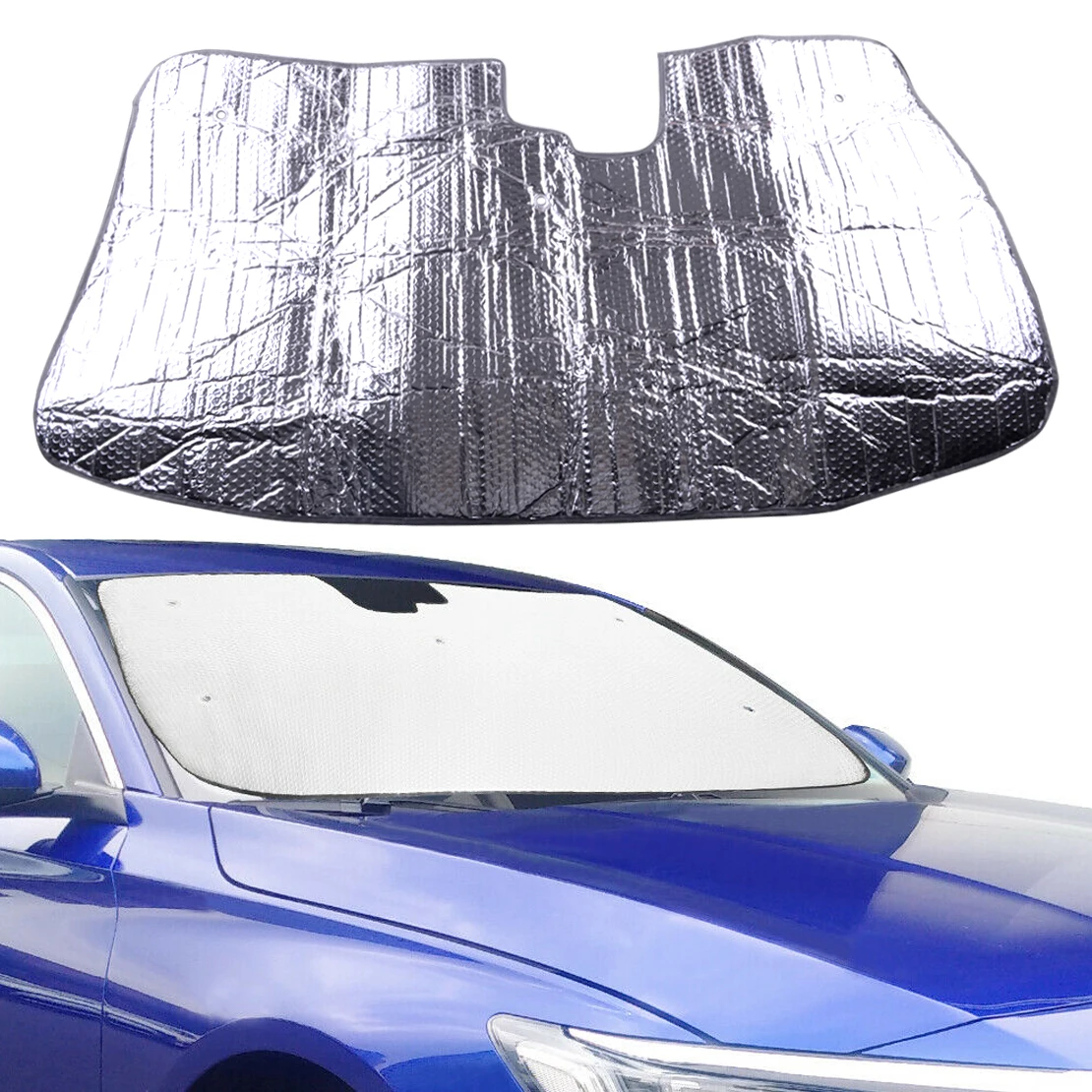 

Car Interior Front Windshield Visor Cover Sunshade UV Protection Silver Fit for Honda Accord 2018 2019 2020 2021