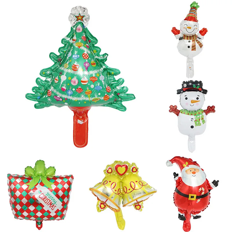

1pcs Mini Merry Christmas Foil Balloons Santa Claus Xmas Tree Elk Snowman 2021 New Year Party Decoration Supplies Kid Globos