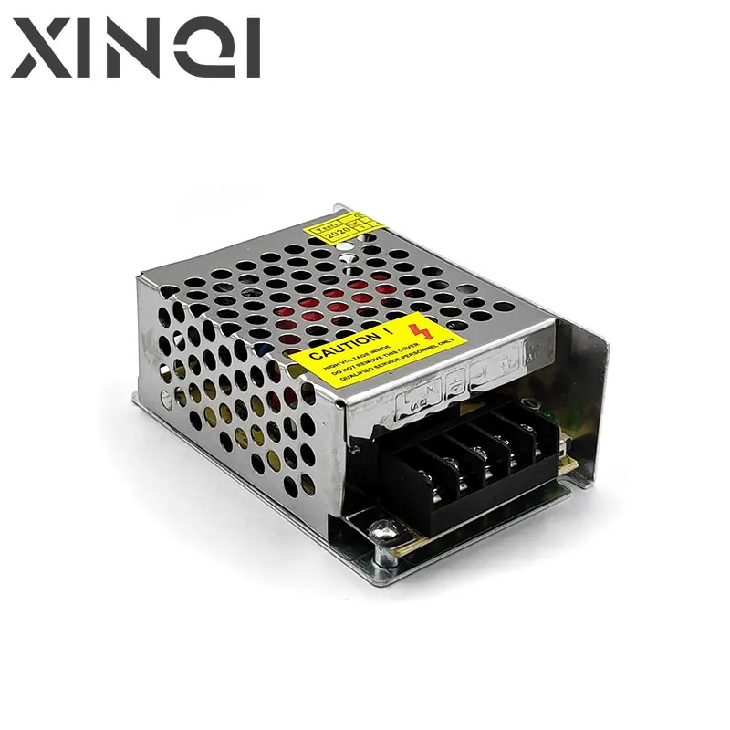 

XINQI 15 Вт 25 Вт переменный ток в постоянный ток 5 в 12 В 24 В Светодиодная лента маленький объем с одним выходом Мини светодиодный/CCTV импульсный ис...