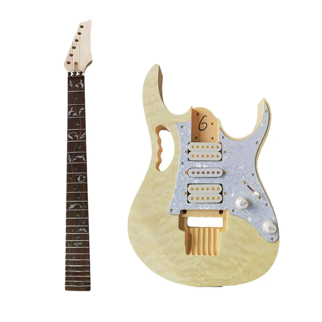 

1pc DIY Electric Guitar Kit Water Veneer Guitar