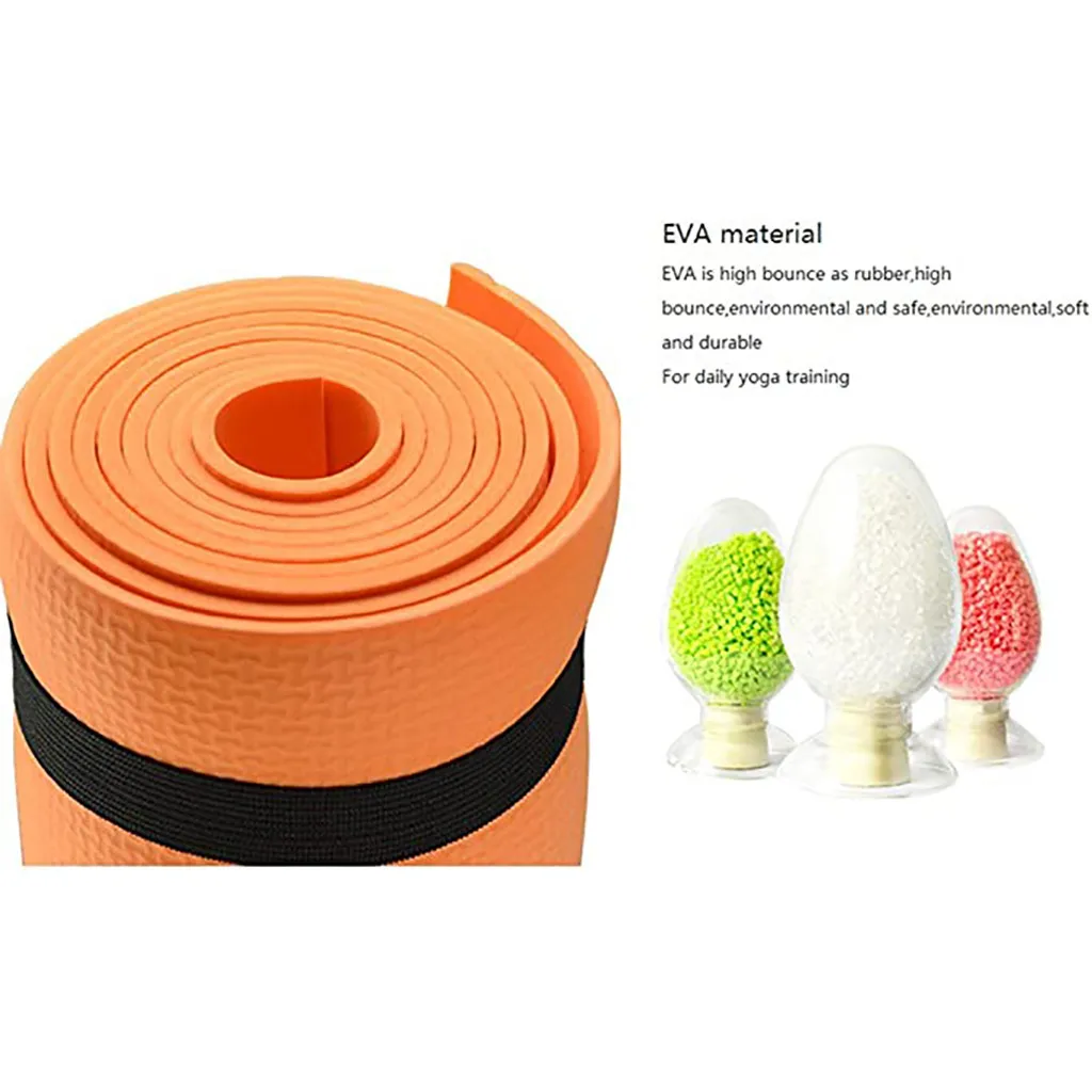 

4MM Yoga Mat EVA Thick Durable Yoga Mat Non-slip Exercise Fitness Pad Mat tapis de sport