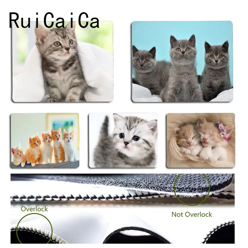RuiCaiCa простой дизайн кошки котята геймер игровой коврик размер для 18x22 см 25x29