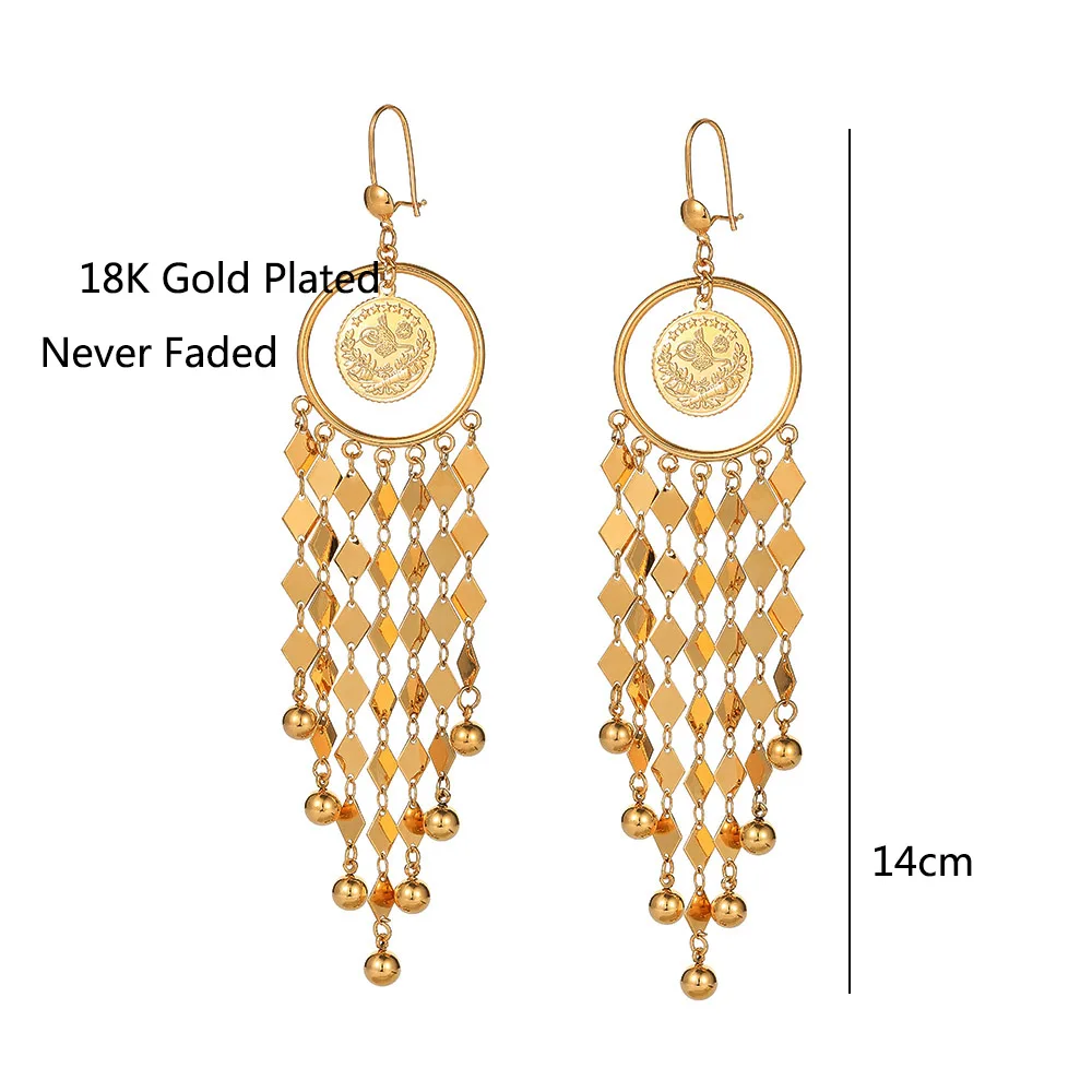 Средневосточный мусульманский золотой цвет старинные монеты исламские висячие