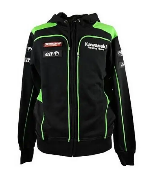 Новый Кавасаки Спорт на открытом воздухе с капюшоном одежда Повседневная