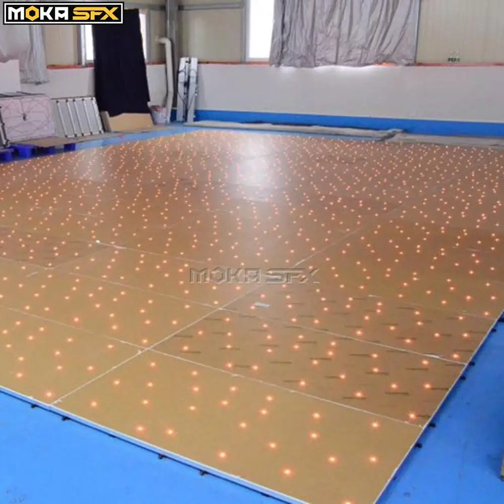 26* 26ft белый Звездный светильник Starlit RGB танцевальный пол Свадебная вечеринка с f светильник чехол двойная прозрачная цена только в США