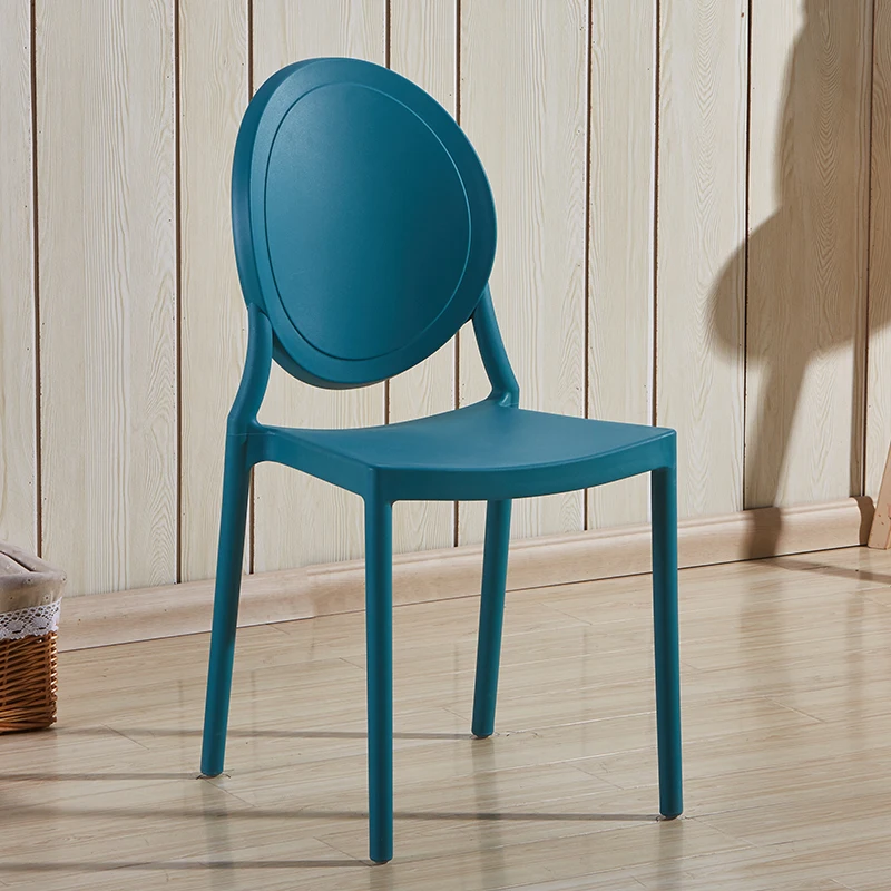 Скандинавский обеденный стул современный простой пластиковый спинка домашний