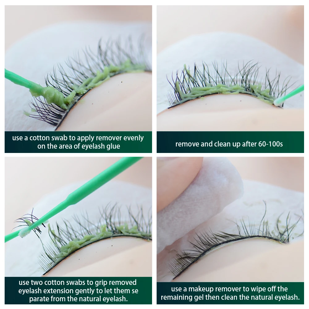 NAGARAKU Professional False Eyelash Glue Remover Primer Jelly Cream Gel remover adhesive bonded glue eyelashes make up tools | Красота и