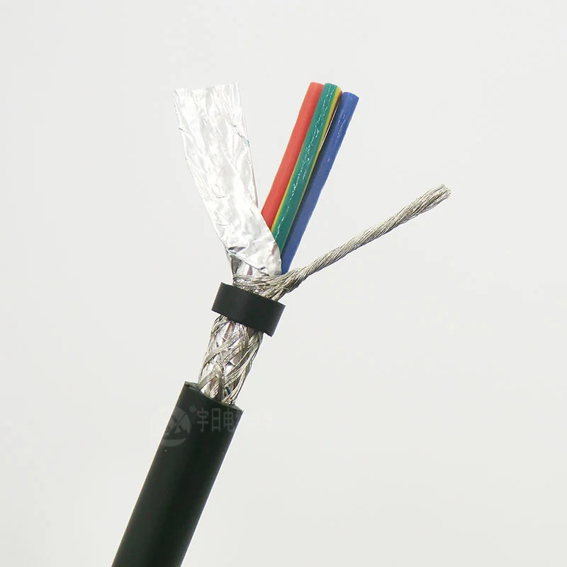 Гибкий защищенный силовой кабель 4 Core 0 5 мм² с чистой бескислородной Медь