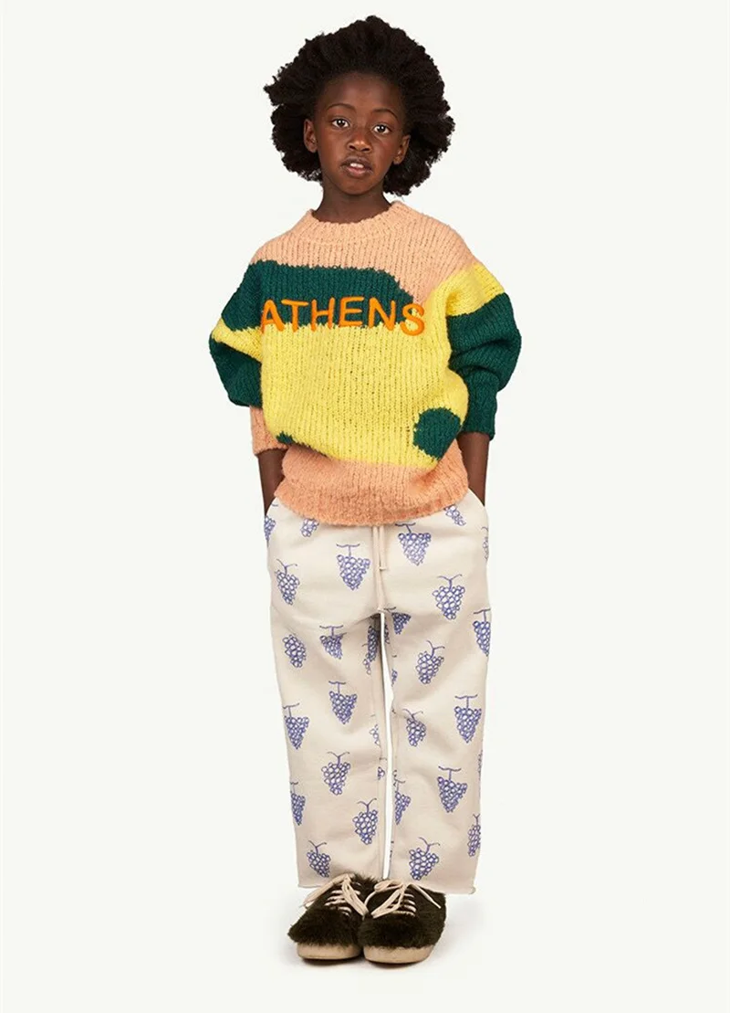 Детский вязаный пуловер в стиле ретро от бренда Tao Осень-зима 2021 | Мать и ребенок