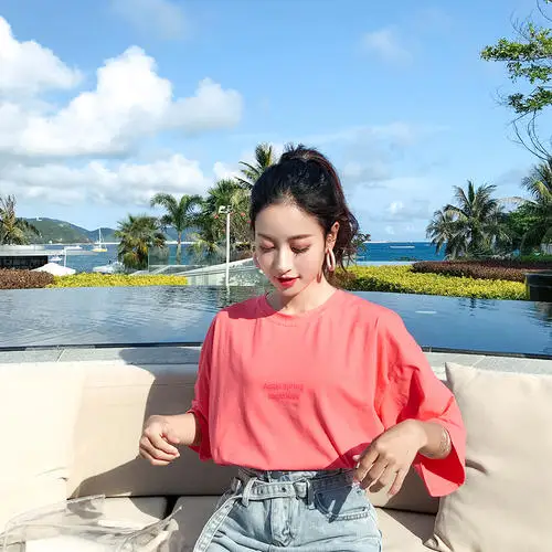 

Футболка женская одежда 2019 модная футболка Черная Модная хлопковая женская футболка