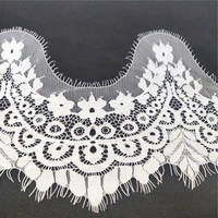 3 yardspiece lace fabric 20cm width diy crafts sewing lace decoration accessories for garments white eyelash lace trim