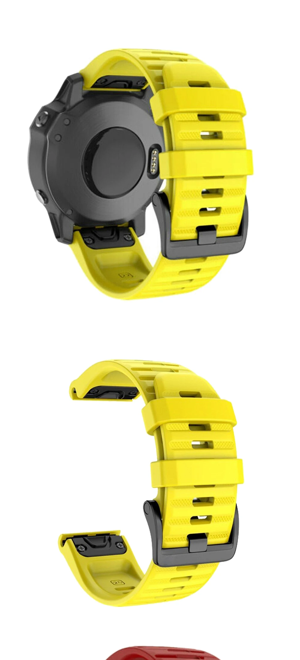 26 22 20 мм ремешок для часов Ремешок для Garmin Fenix 6 6s 6X5 5S 3 3HR D2 S60 gps часы Quick Release силиконовый ремешок Easyfit