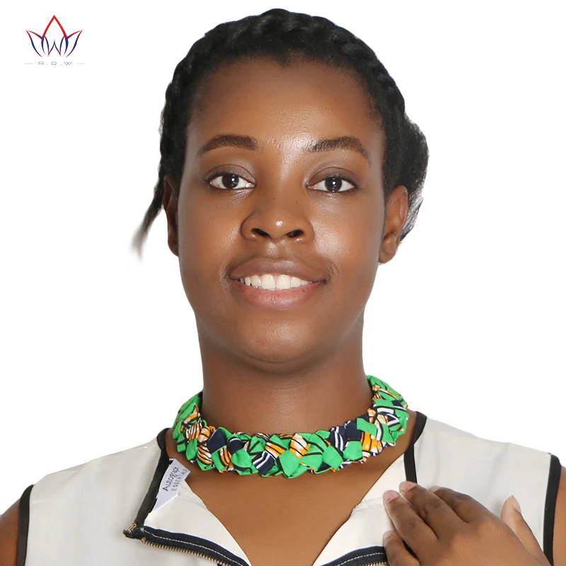 

2021 Ankara Necklace African Print Necklaces African Print Tribal Jewellery Africa Fabric Ethnic Jewellery Birthday Gift WYB151