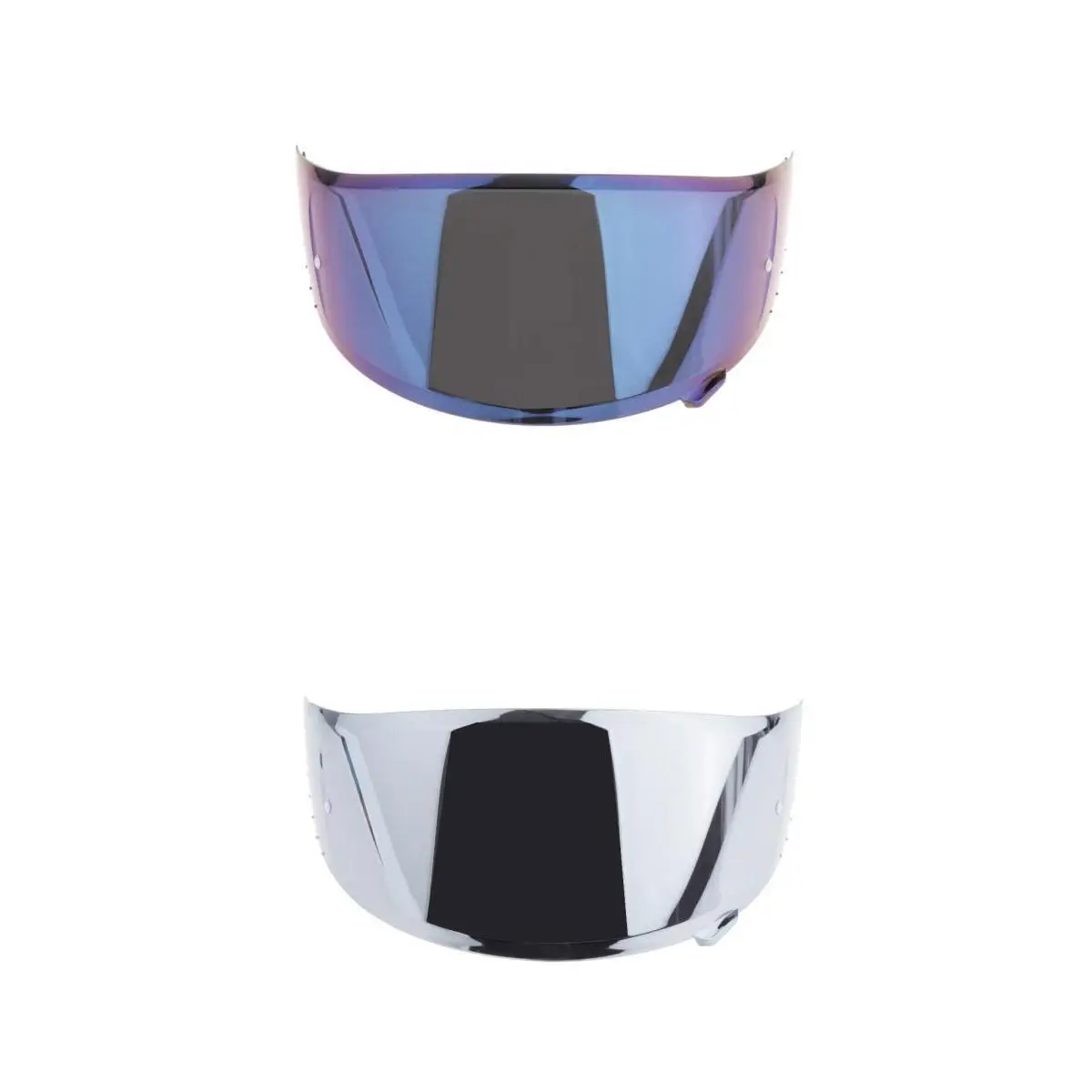 2 Pieces Motorcycle Helmet HD Visor for X14 Z-7 Bike Accessories Silver+Blue | Tilts &amp Protective Sheets