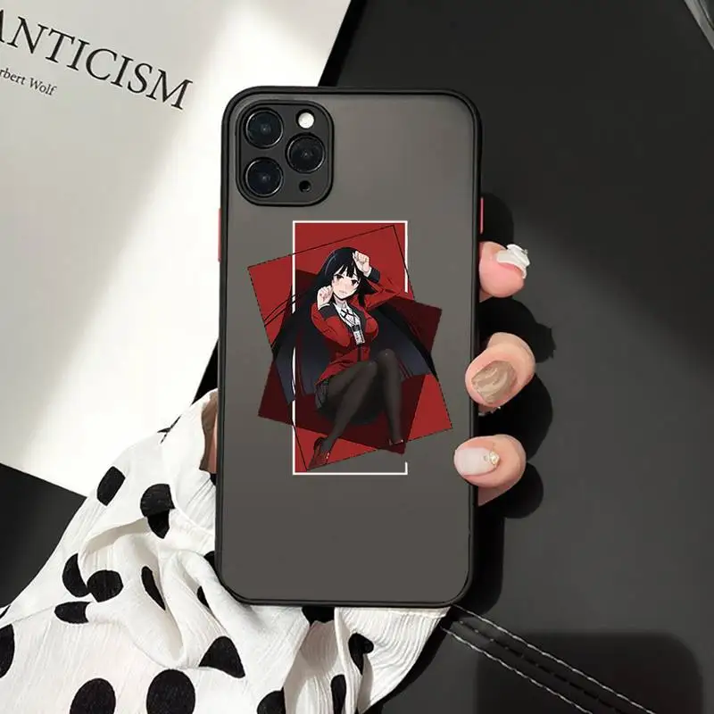 

Kakegurui Jabami Yumeko Japanese Anime Phone Cases matte transparent For iphone 7 8 11 12 plus mini x xs xr pro max cover