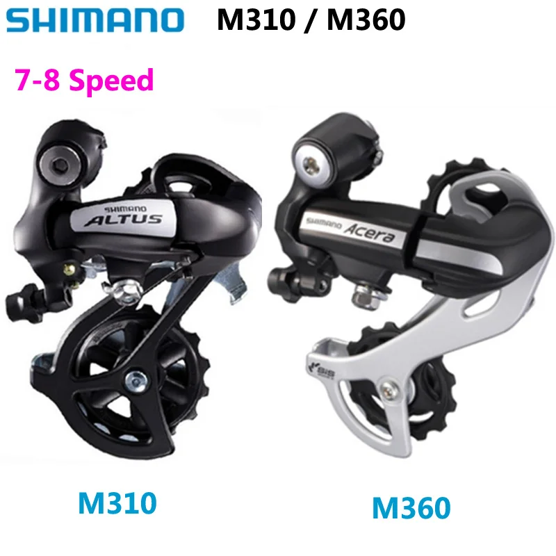 SHIMANO ALTUS/ACERA RD M310/M360 7/8 Скорость 3x7s 3x8s задний переключатель передач для горного