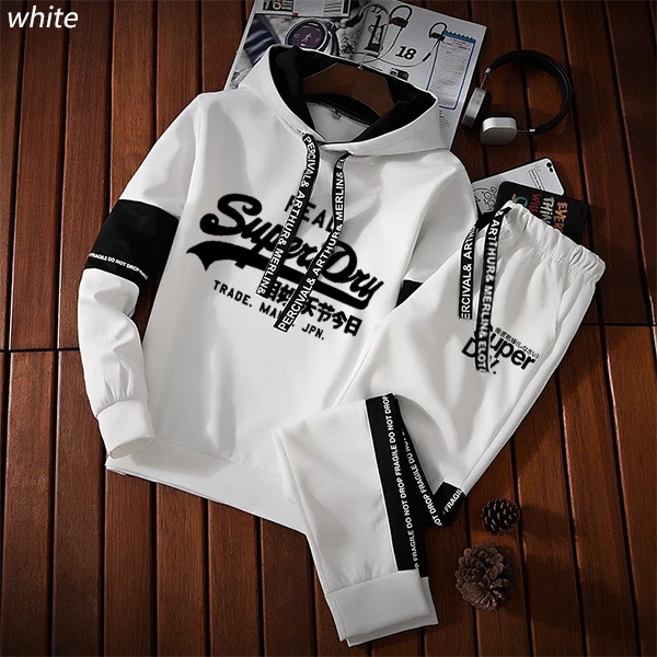 

2021 Fashion Men Tracksuit Jogging Suits Sports Sets Hoodies Sweatpants Two Piece Casual Pullover Sweatshirts