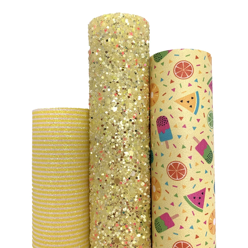 3 шт./компл. желтая объемная блестящая виниловая ткань сочетающаяся с