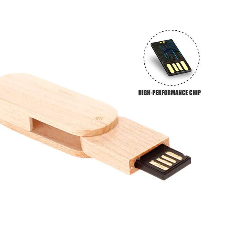 

USB flash drive Mini rotary wood Pendrive usb 2.0 4GB 8GB 16GB pen drive 32GB 64GB 128gb high speed usb memory stick custom logo
