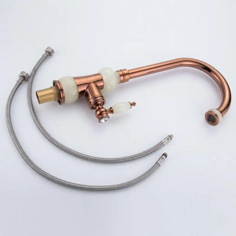 Смесители для умывальника с поворотом на 360 градусов евро Золотой смеситель